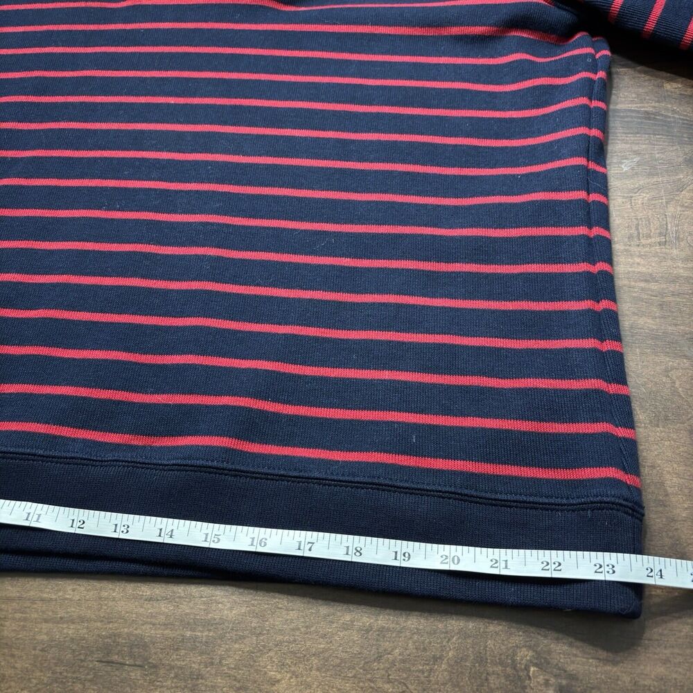 Lauren Ralph Lauren Top 2X Blue Red Stripe Long Sleeve pullover Nautical Boating - Picture 9 of 9